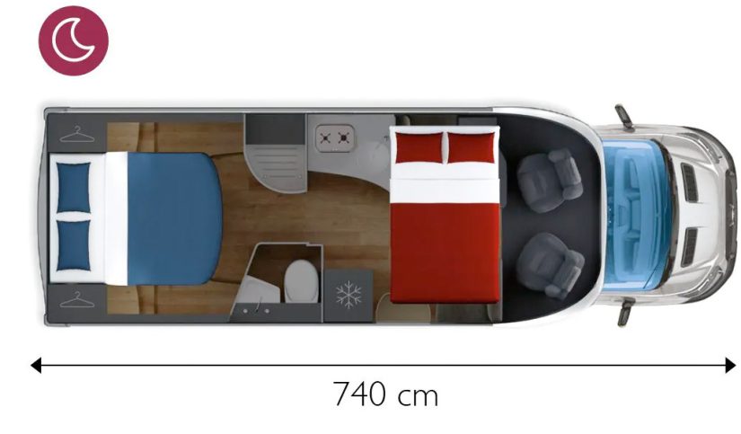 Configuración día autocaravana Horon 74XT