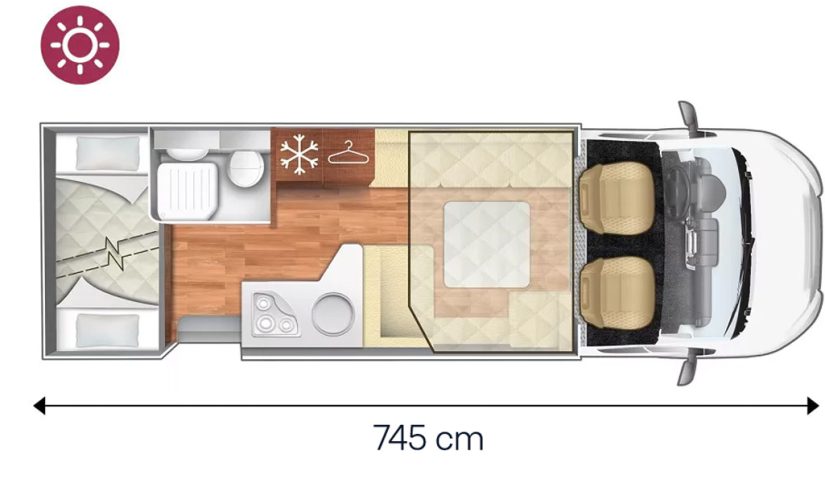 Configuracion dia autocaravana Horon 74XT